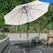 Pure Garden 10-Foot Outdoor Tilting Patio Umbrella and Base, Tan 50-100-TB - alternate 1